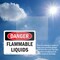 Signmission Flammable Liquids Danger Sign, Plastic, 14in W x 10in L, 2PK OS-2PACK-DS-P-1014-L-1827 - alternate 6
